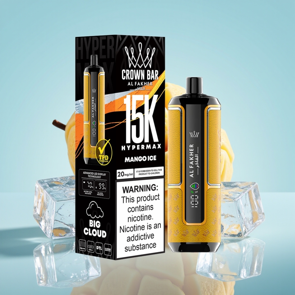 Al Fakher Crown Bar 15K Hypermax 22ml 15000 Puffs 6mg DTL