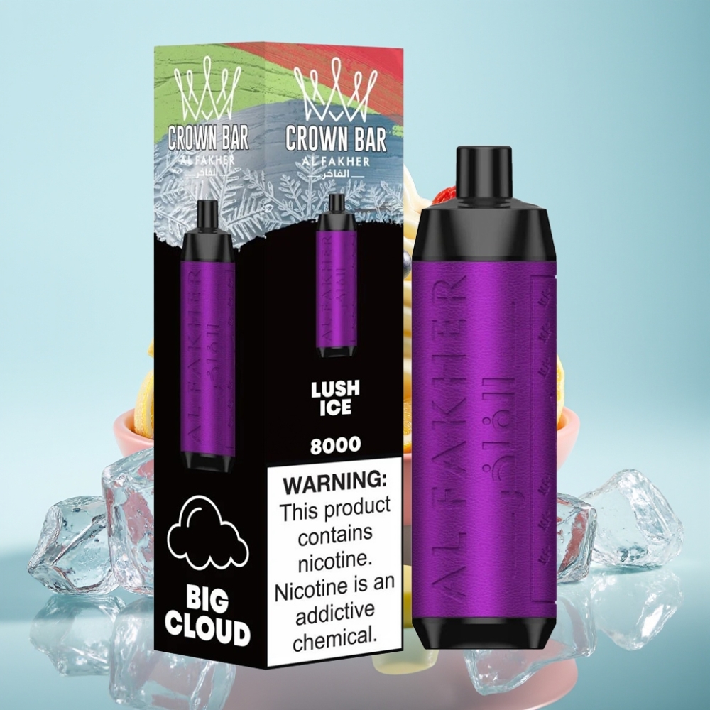Al Fakher Crown Bar 8000 Crystal Disposabel Vape 18ml 5mg 8000 Tõmmet