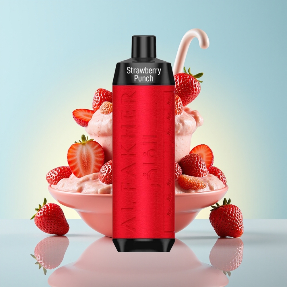 Al Fakher Crown Bar 8000 Crystal Ühekordne Vape 18ml 5mg Nikotiini 600mah Maasikapunš