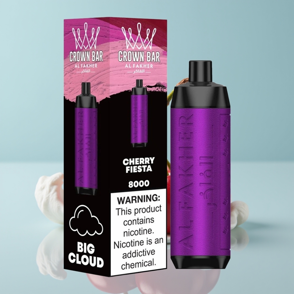 Al Fakher Crown Bar 8000 Crystal Ühekordne Vape 18ml 5mg Nikotiini 8000 Tõmmet