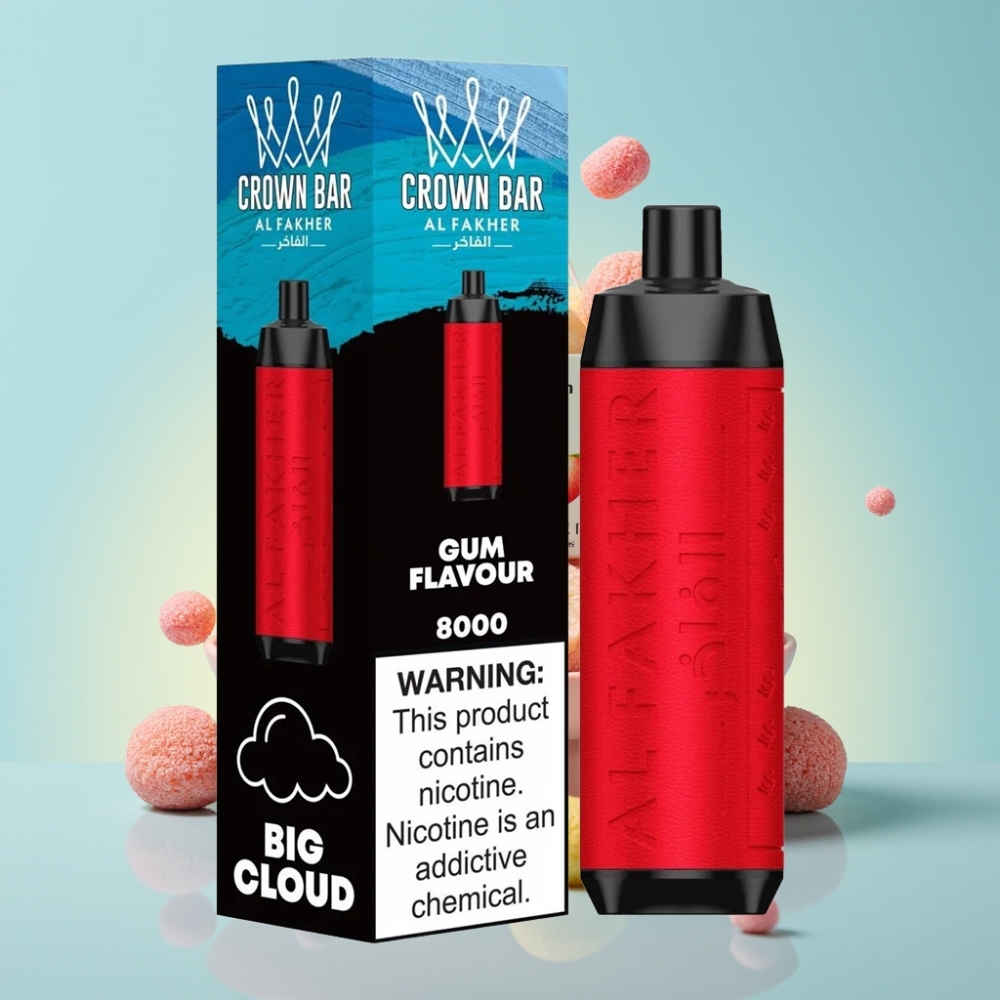 Al Fakher Crown Bar 8000 Crystal Ühekordne Vape 5mg Nikotiini 18ml Mahutavus