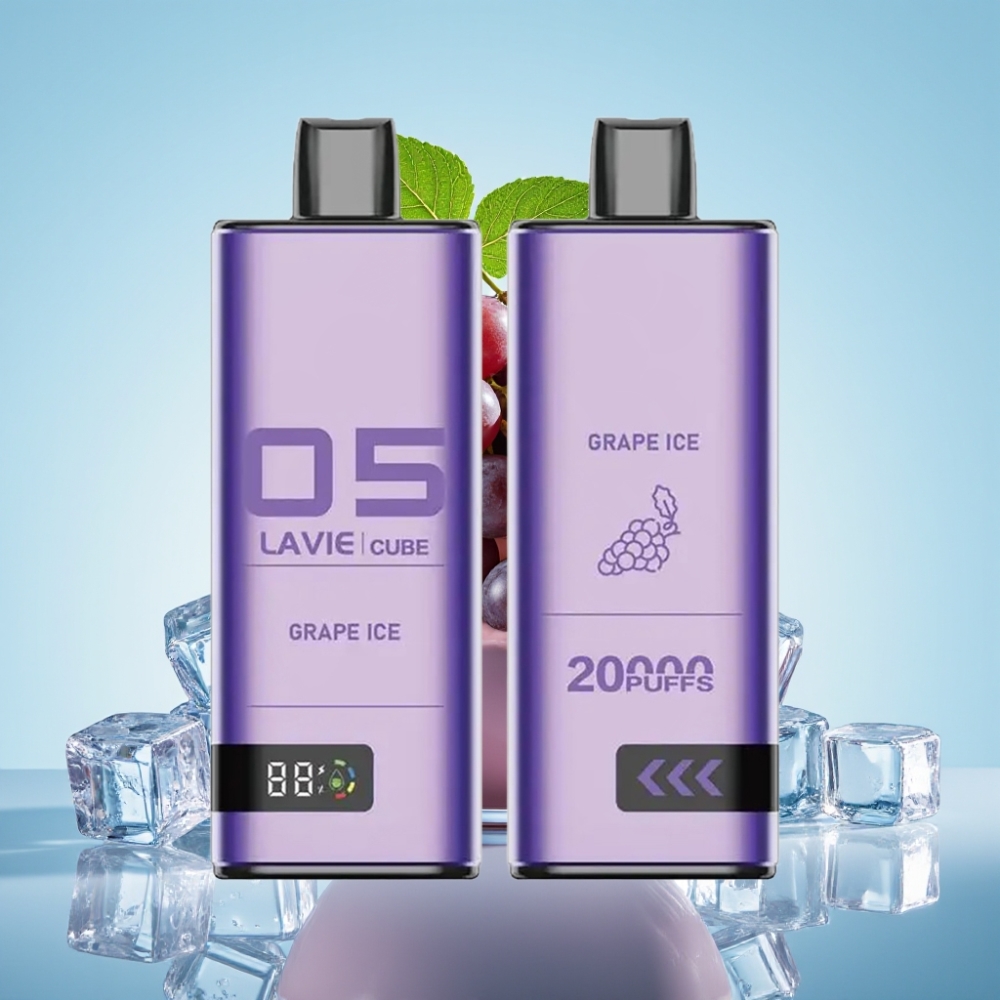 Lavie Cube 20000 Puffs 28ML 5% Nikotiini Grape Ice