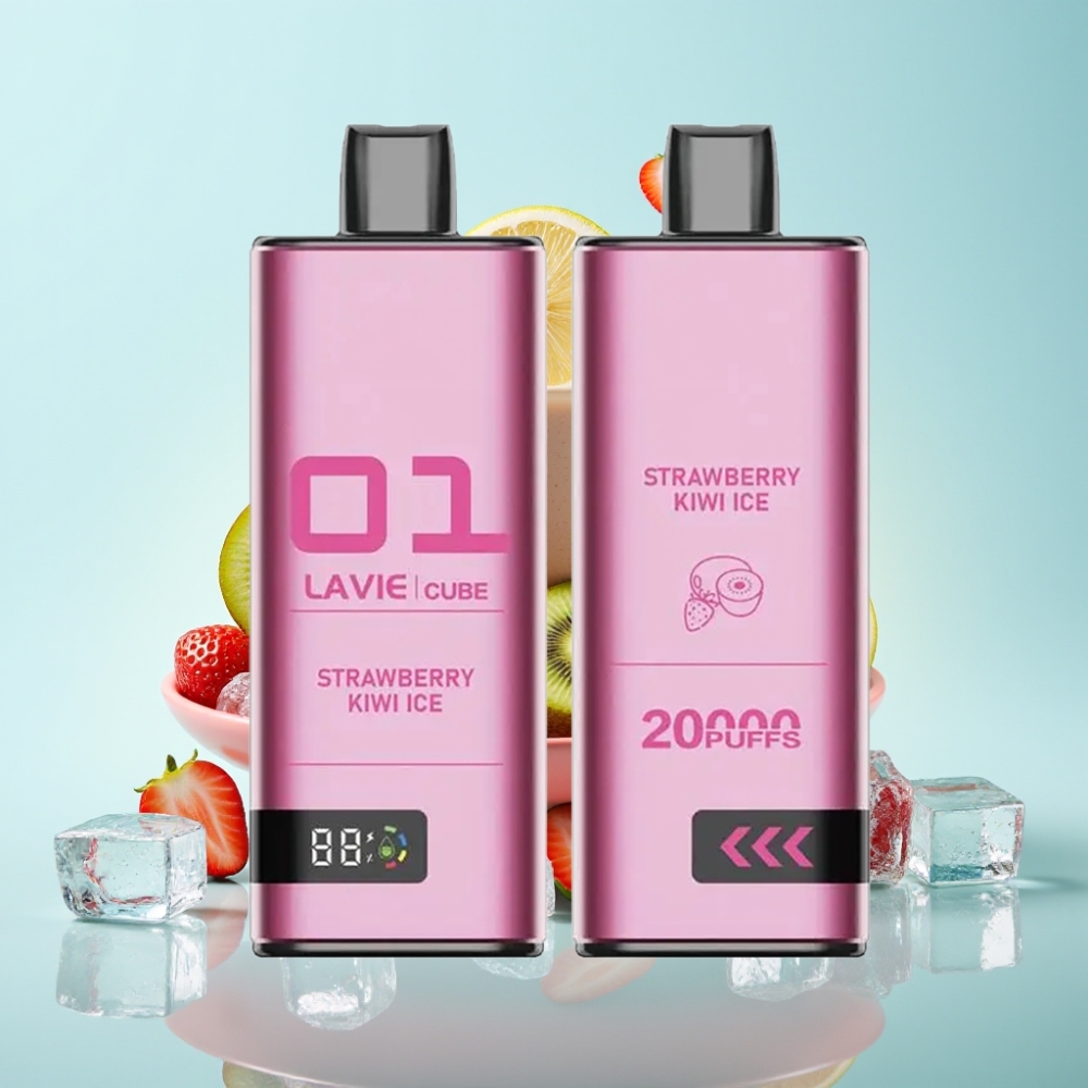 Lavie Cube 20000 Puffs 28ML 5% Nikotiini Maasika-Kiivi Jää