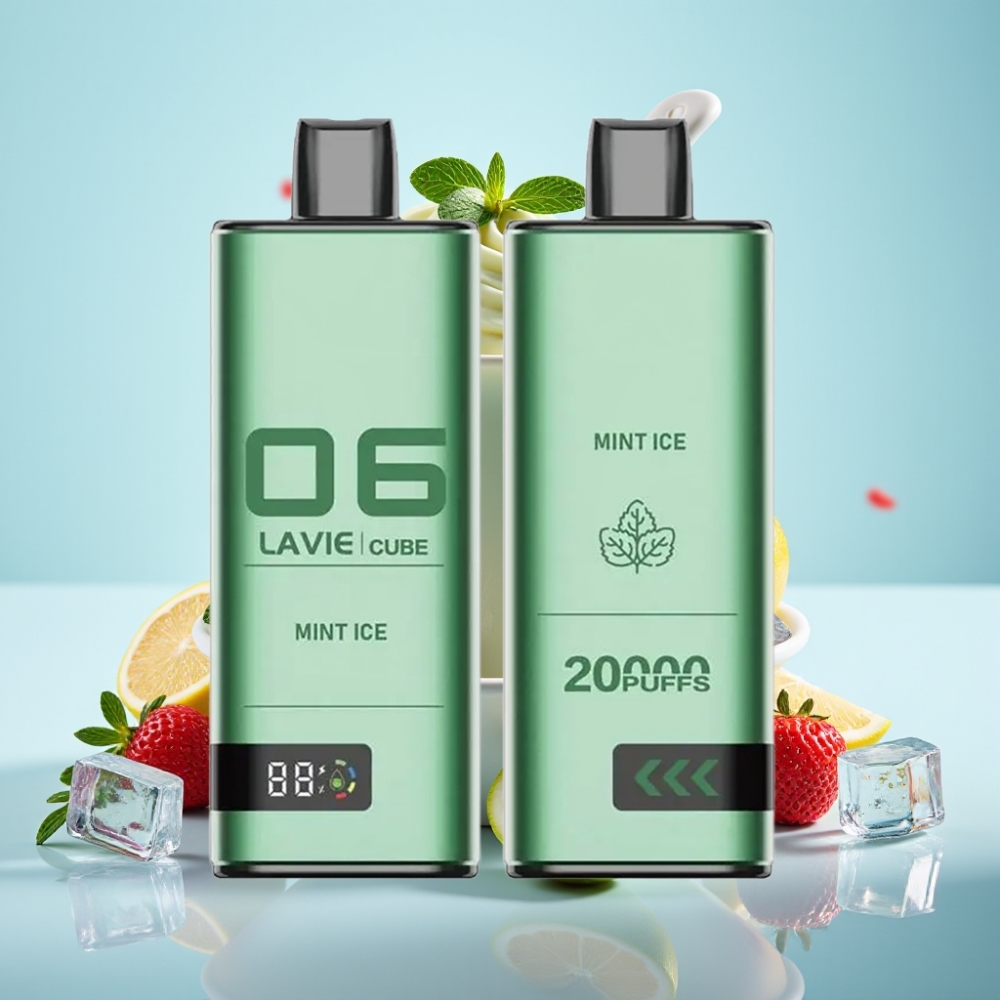 Lavie Cube 20000 Puffs 28ML 5% Nikotiini Mint Ice Ühekordne Vape