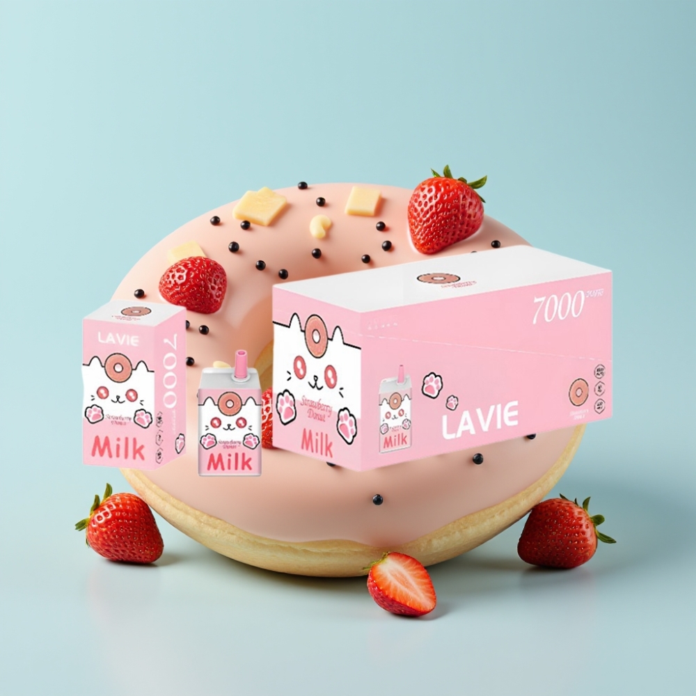 LAVIE Milk 7000 Lööki 16ML 0% 2% 5% Nikotiini Maasikakreem
