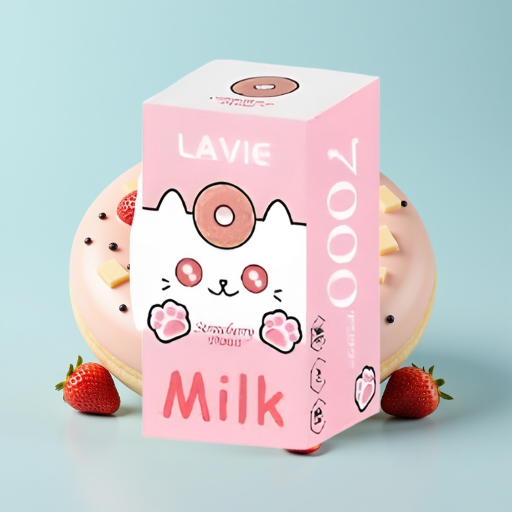 LAVIE Milk 7000 Lööki 16ML 0% 2% 5% Nikotiini Maasikakreem