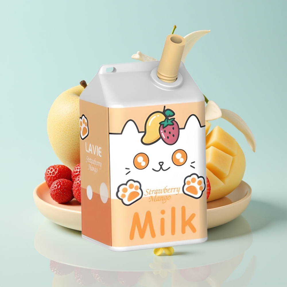 LAVIE Milk 7000 Puffs 16ML 5% Nikotiini Maasikas-Mango