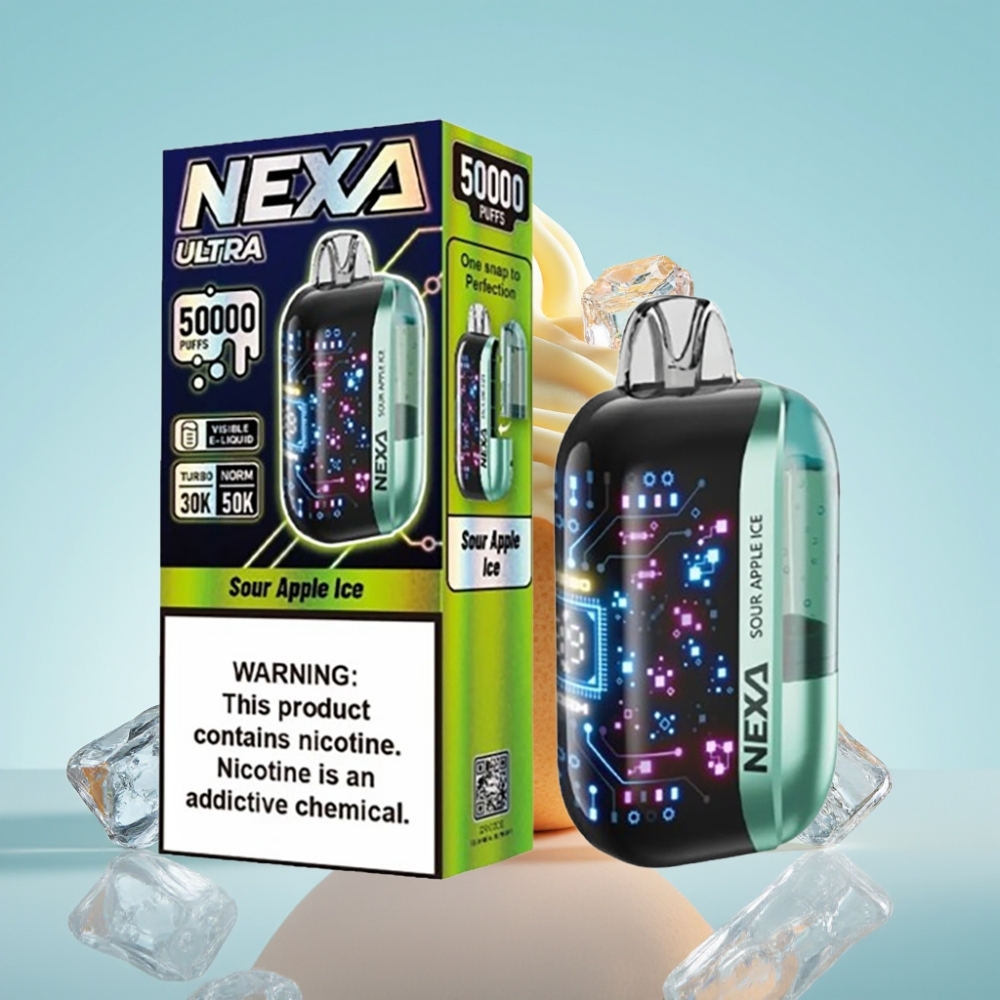 NEXA Ultra 50000 Mahuti 20ml 5% Nikotiini Õun-Jää