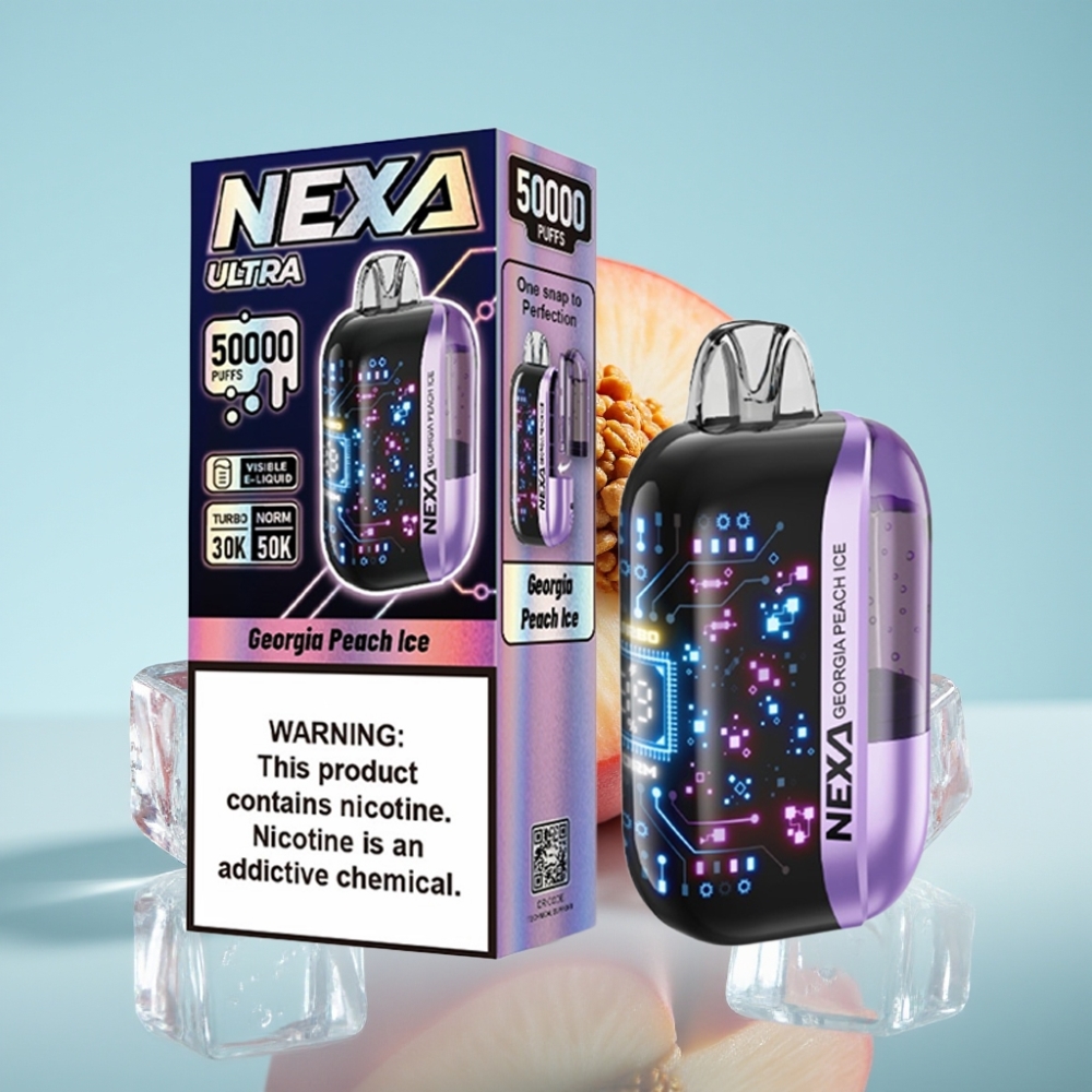 NEXA Ultra 50K 20ml 5% Nikotiini Georgia Peach Ice Suitsupada Vape