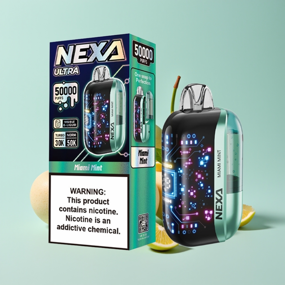 NEXA Ultra 50K 20ml 5% Nikotiini Miami Mint Süstavape
