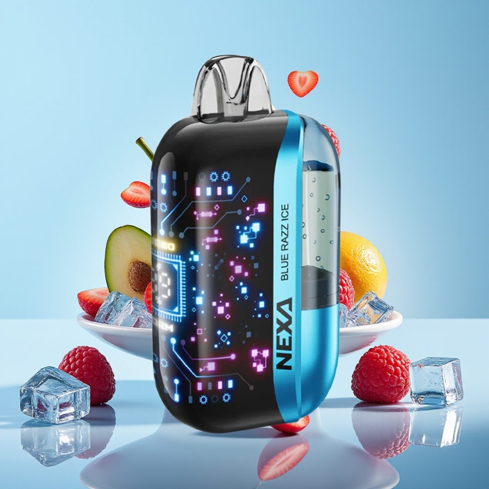 NEXA Ultra 50K 20ml 5% Sinine Razz Jää Ühekordne Vape