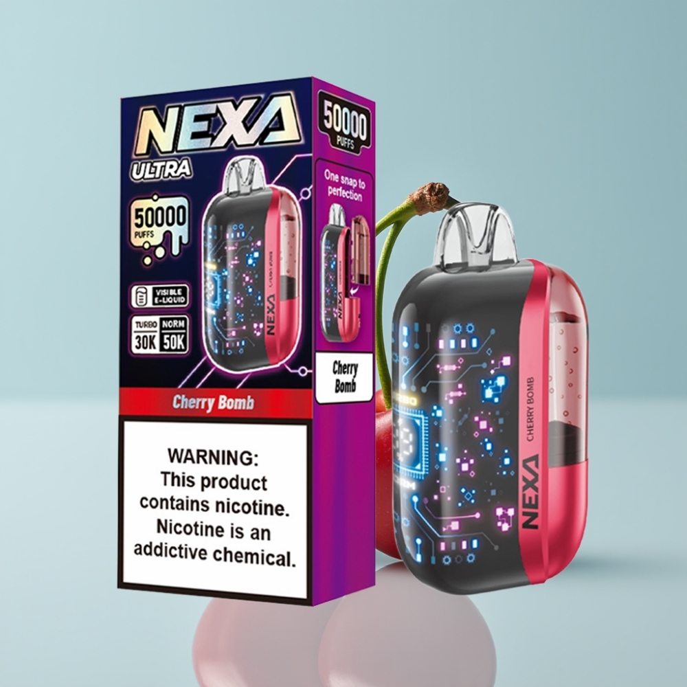 NEXA Ultra 50K Ühekordne Aurusti 20ml 5% Nikotiini 3d Ekraan