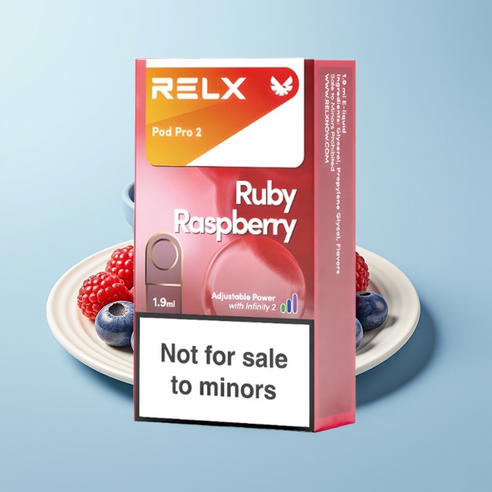 RELX Pod Pro 2 0% Nikotiini 600 Sõmu 1.9ml Sinised Vaarikad