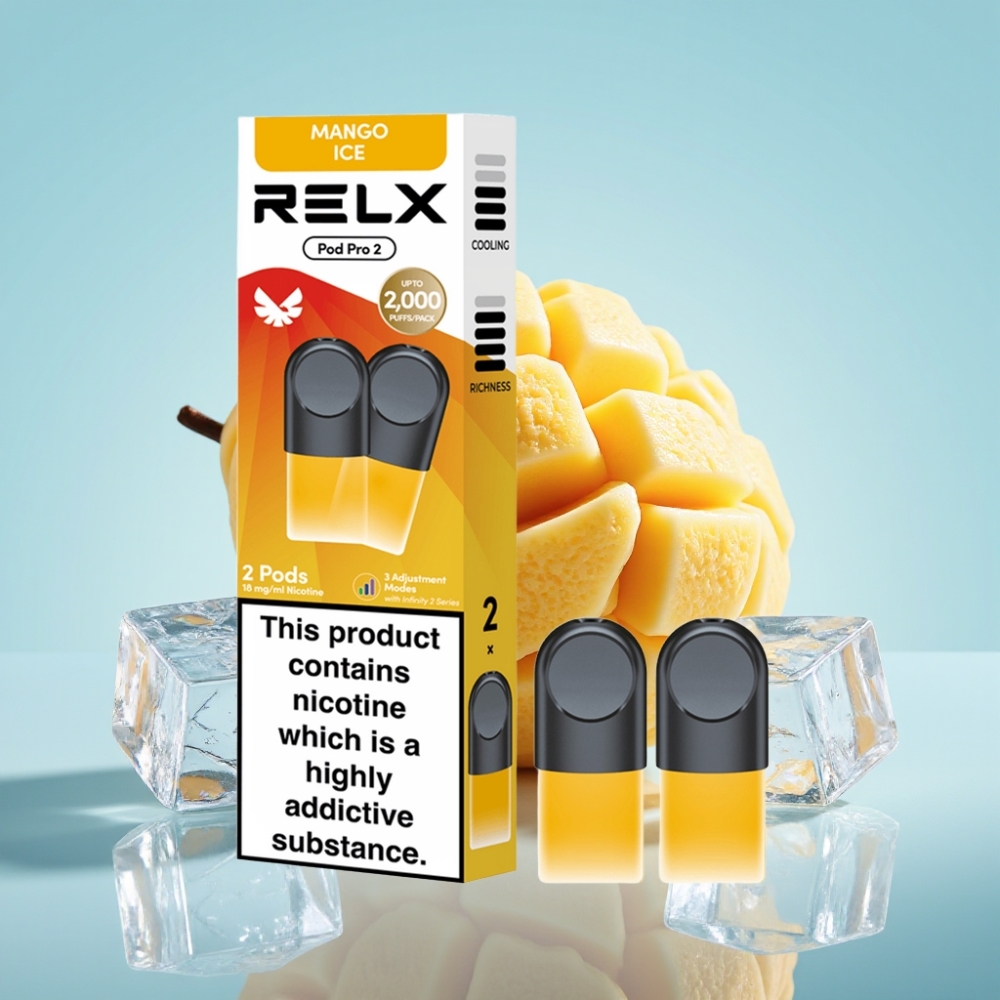 RELX Pod Pro 2 1,8% Nikotiini 600 Sööki 1,9ml Mango Jää