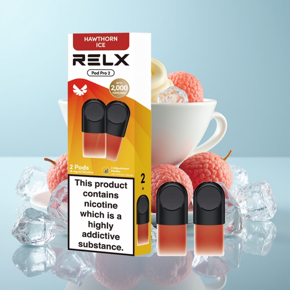 RELX Pod Pro 2 1,8% Nikotiini 600 Suitsetust 1,9ml Hawthorn Ice