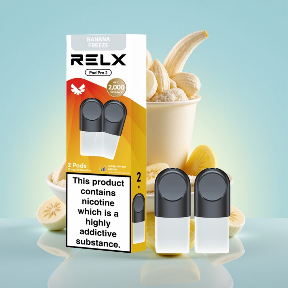RELX Pod Pro 2 1.8% Nikotiini 600 Tõmmet 1.9ml Pakend 2/3 Podi
