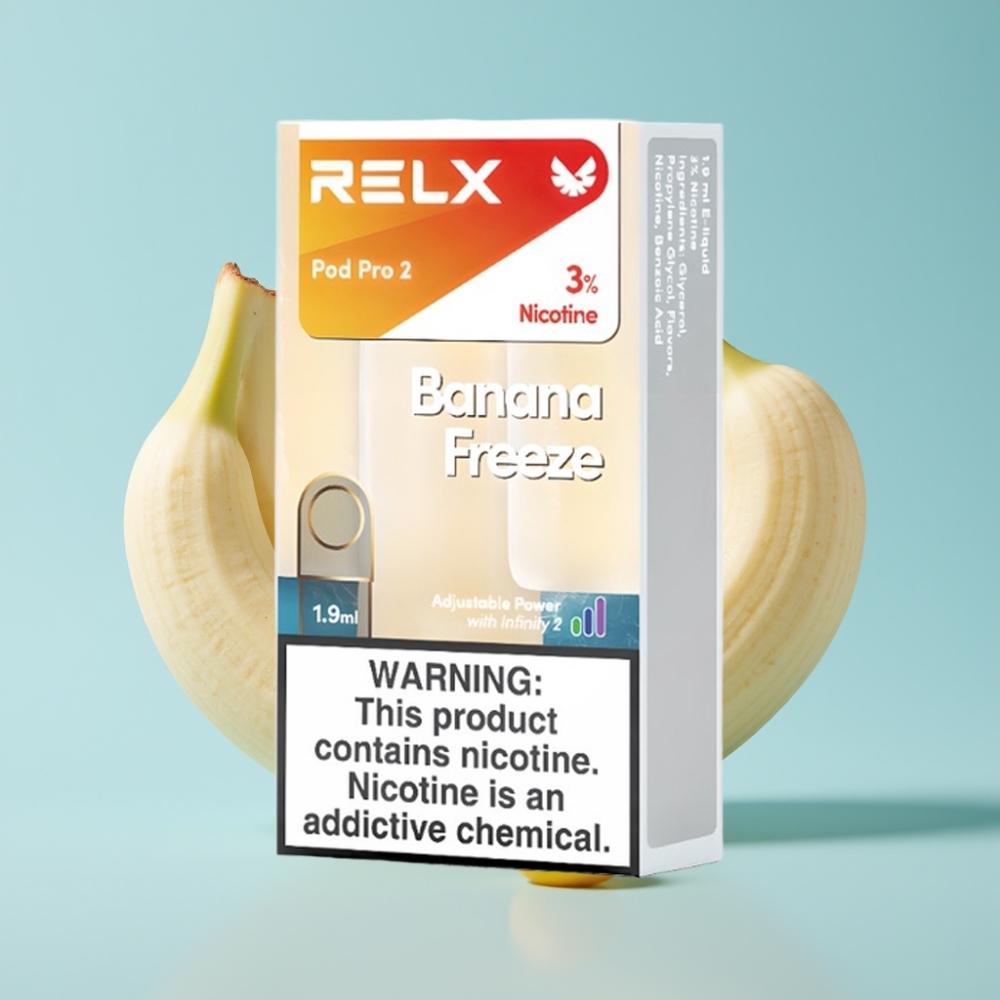 RELX Pod Pro 2 3% Banaani Jäine 600 tossu 1,9ml