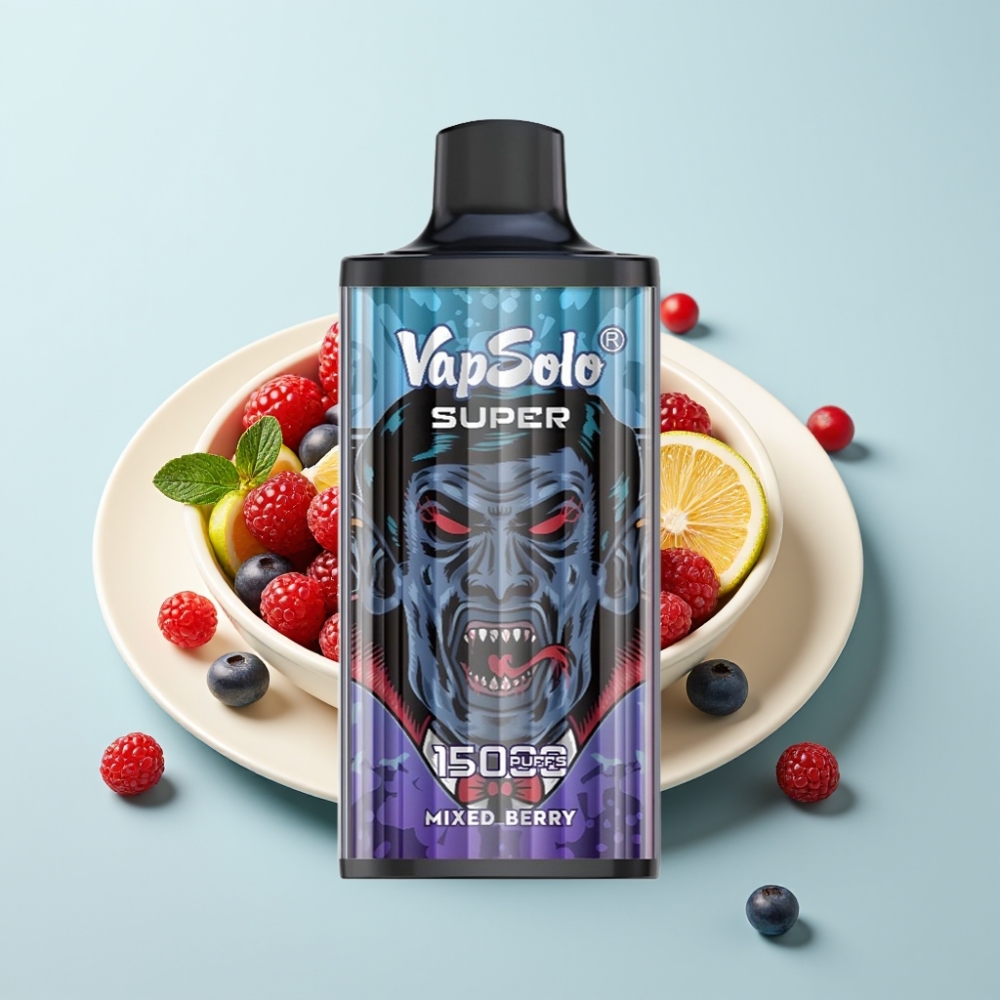 Vapsolo Super 15000 Puffs 40ml 850mah Mesh Berrid