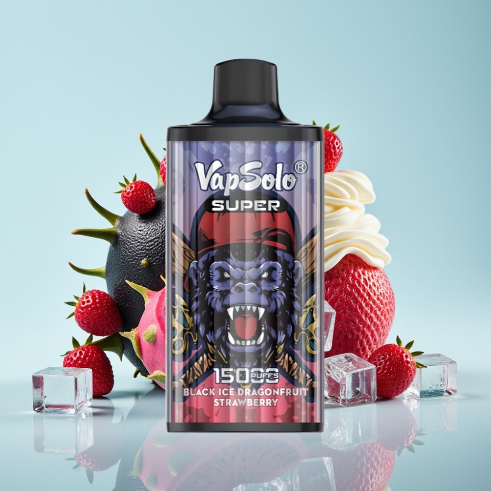 Vapsolo Super 15000 sõnge Must Jää-Draakon-Maardlja 40ml 850mah Type-C