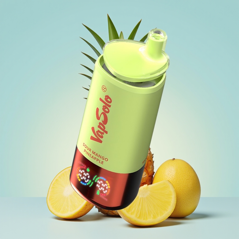 VapSolo Triple 30000 Puffs 40ml 3 Tanki Sour Mango-Ananass