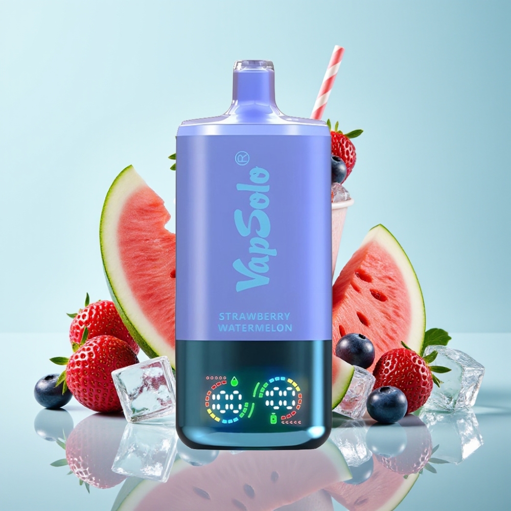 VapSolo Triple 30000 Puffs 40ml 50mg/ml Maasikas-Arbuus-Mustikas Jää