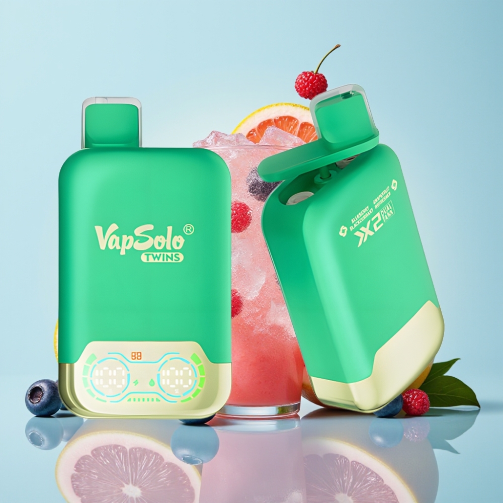 Vapsolo Twins 20000 Pöhku 40ml Sinimustsõstar & Greip