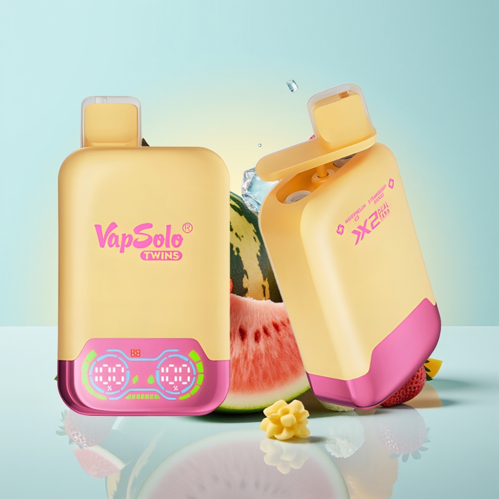 Vapsolo Twins 20000 Pihust 40ml 20mg/50mg Vesimelonijää & Maasikamango