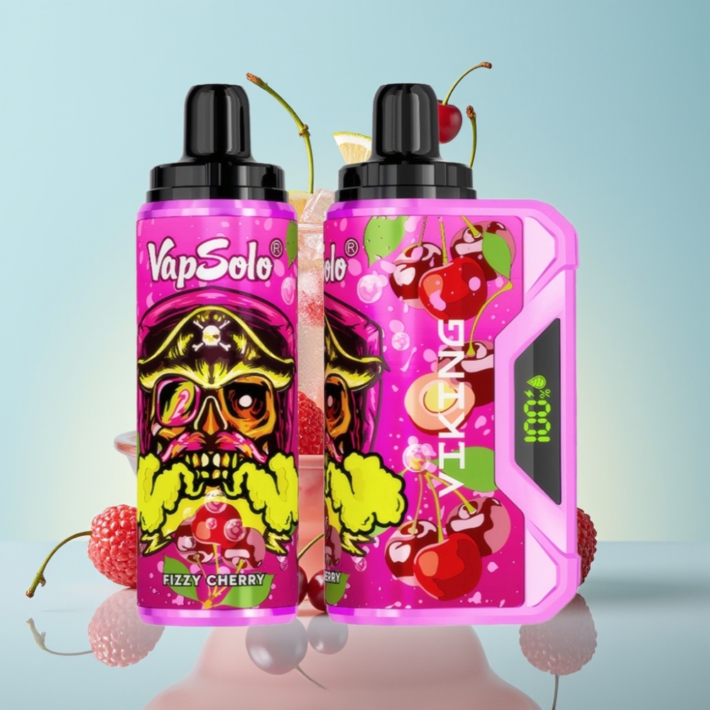 VapSolo VIKING 12000 Puhangut 22ml Tüüp-C Laadimine Fizzy Cherry