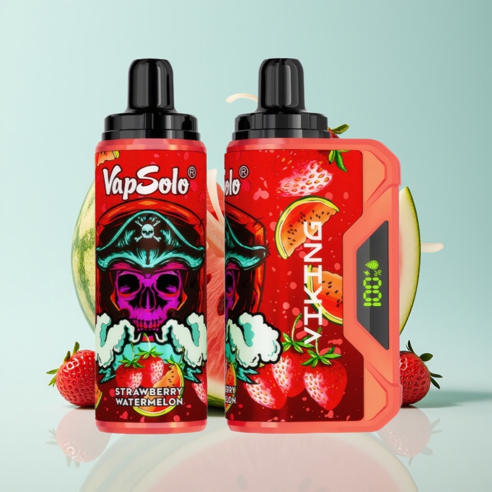 VapSolo VIKING 12000 Puhu 22ml 20/50mg Tüüp-C Maasikas-Arbuus