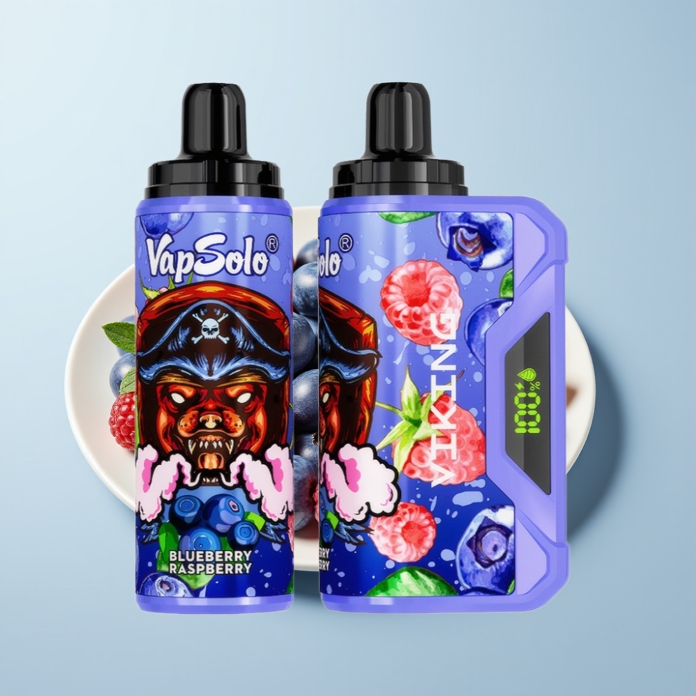 VapSolo VIKING 12000 Puhud 22ml Sinimarja Vaarikas