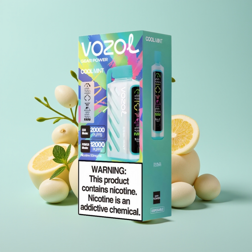 VOZOL Gear Power 20000 S.i.L.C. Tech Dual Mesh 20mL Cool Mint