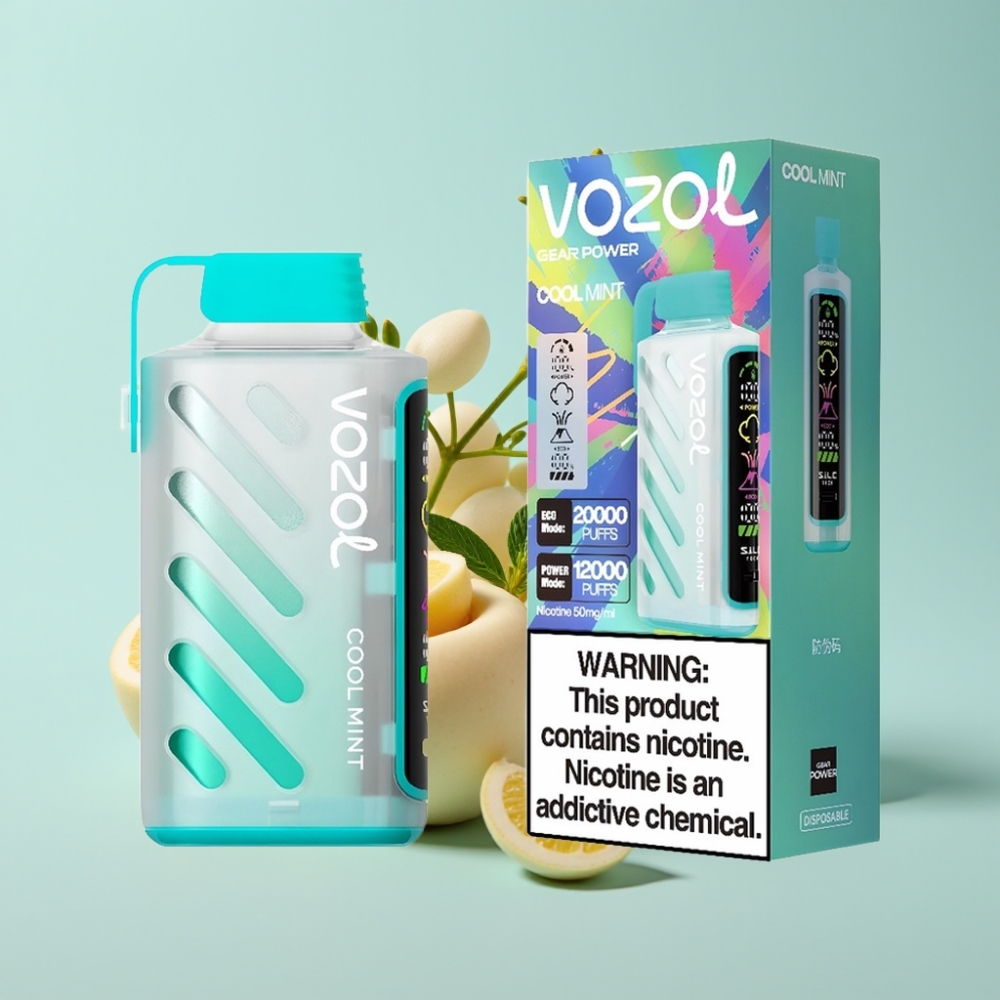 VOZOL Gear Power 20000 S.i.L.C. Tech Dual Mesh 20mL Cool Mint