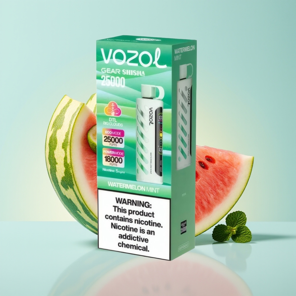 VOZOL Gear Shisha 25000 Puffs 1000mAh Dual Mesh 30 Maitse