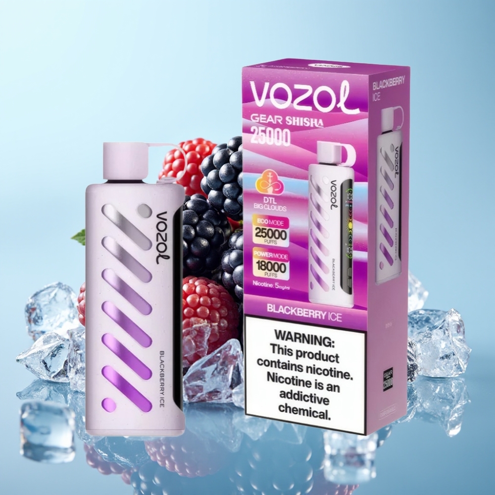 VOZOL Gear Shisha 25000 Puffs 30 Maitse Dual Mesh 1000mAh Murakajäätis