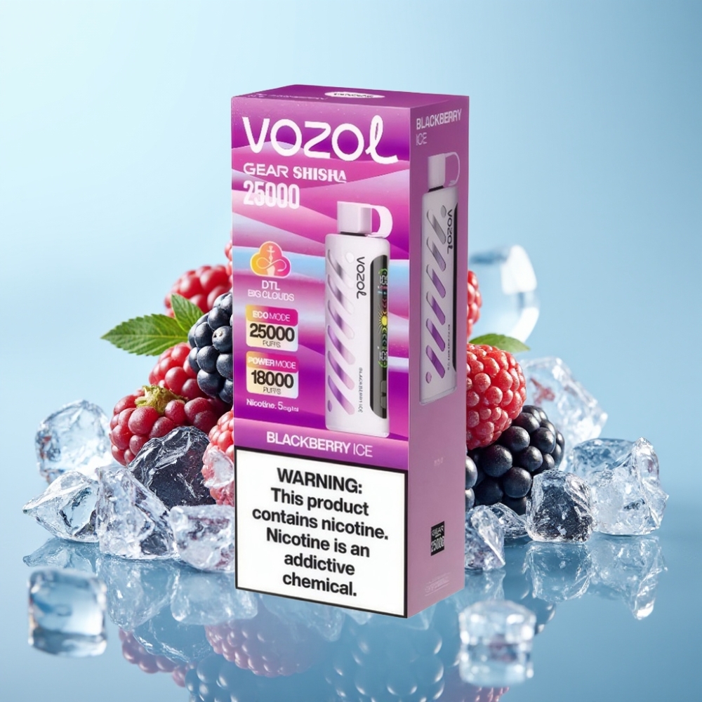 VOZOL Gear Shisha 25000 Puffs 30 Maitse Dual Mesh 1000mAh Murakajäätis