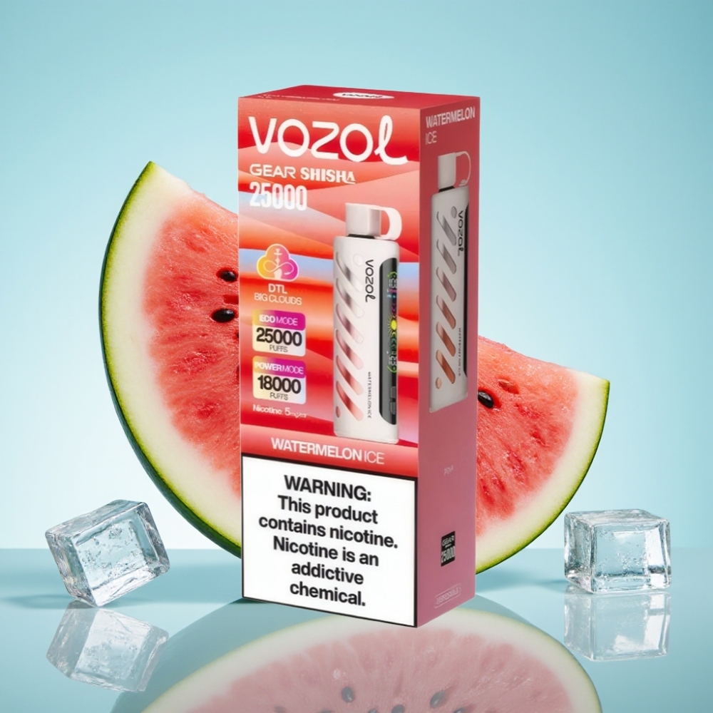 VOZOL Gear Shisha 25000 Puffs Dual Mesh 1000mAh 30 Maitse