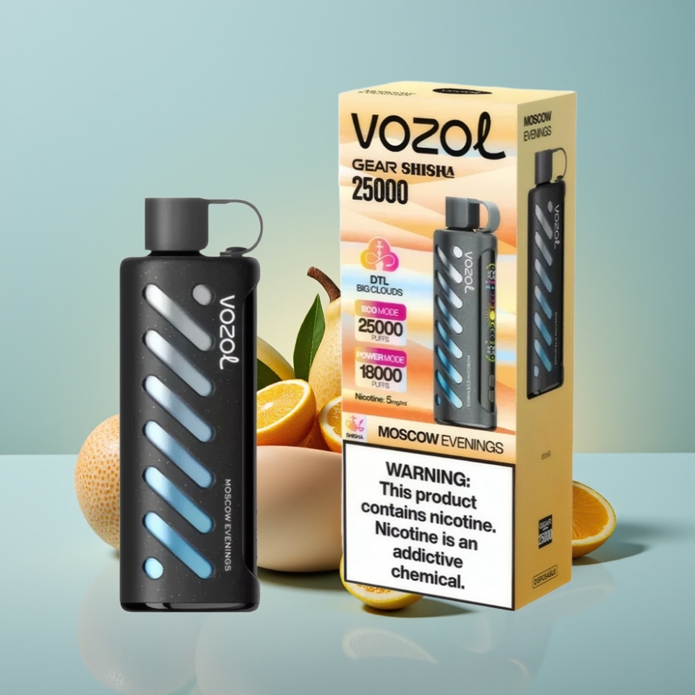 VOZOL Gear Shisha 25000 Puffs Dual Mesh 30 Maitse 1000mAh Moskva õhtud