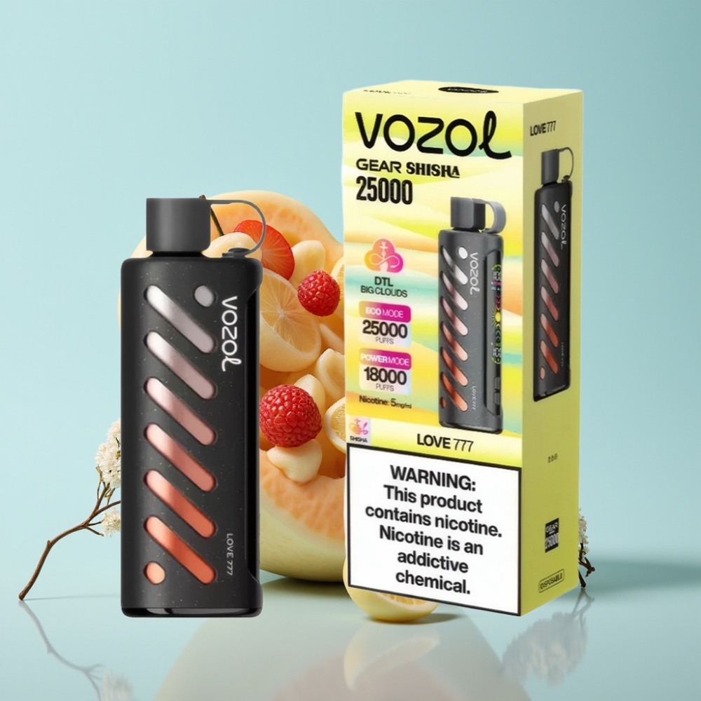 VOZOL Gear Shisha 25000 Puffs Dual Mesh 30 Maitsega 5mg/ml