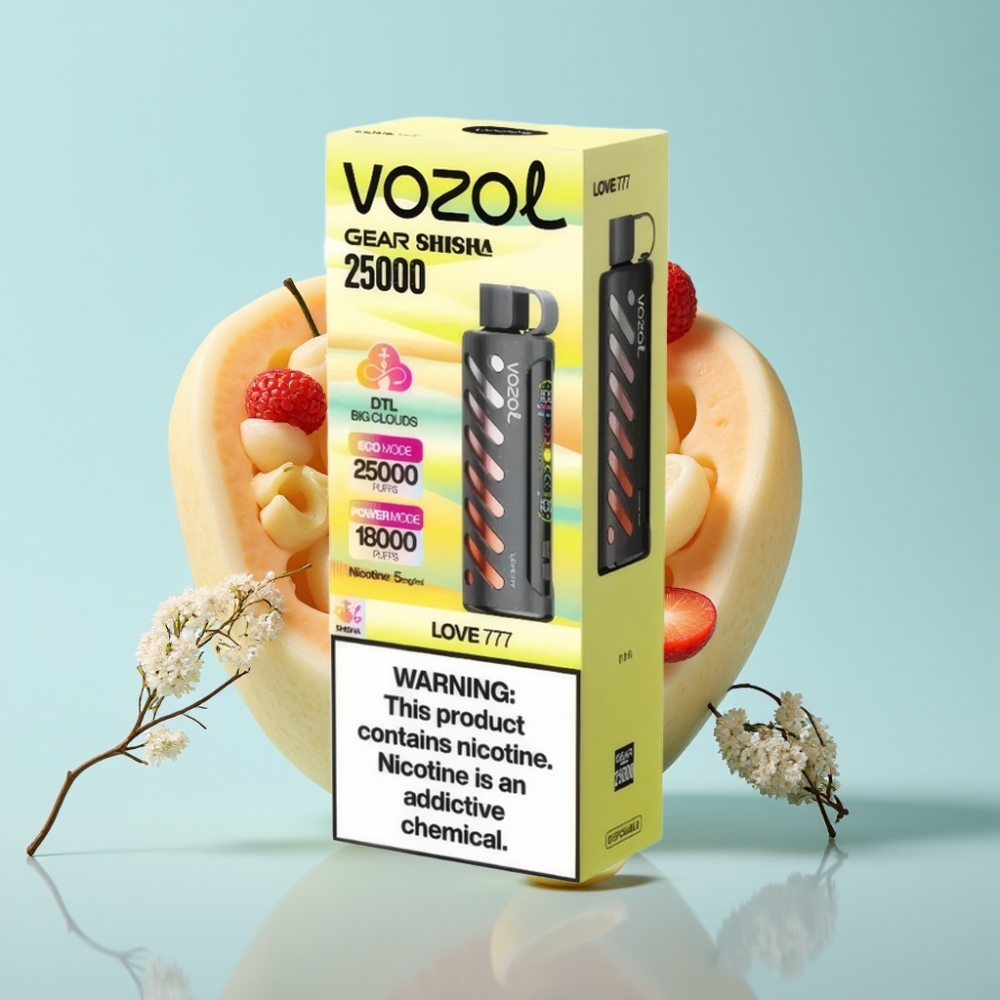 VOZOL Gear Shisha 25000 Puffs Dual Mesh 30 Maitsega 5mg/ml