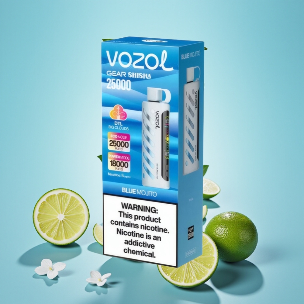 VOZOL Gear Shisha 25000 Puffs Dual Mesh 5mg/ml 30 Maitse