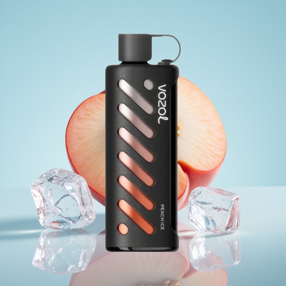 VOZOL Gear Shisha 25000 Puffs Dual Mesh 5mg/ml Peach Ice