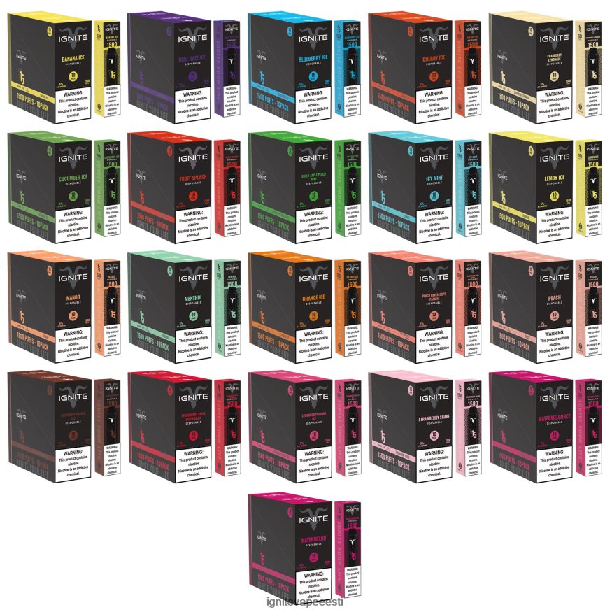 Best IGNITE Vape Flavor - IGNITE V15 vape pen 10 tk 0V8B6099 jõhvika limonaad