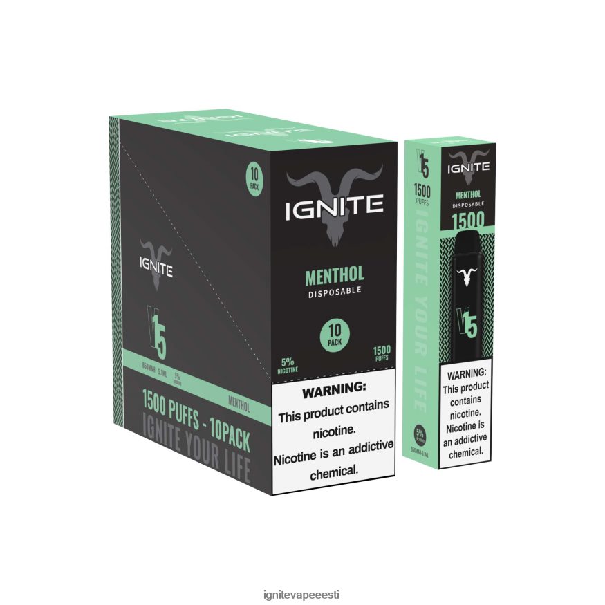IGNITE Vaporizador - IGNITE V15 vape pen 10 tk 0V8B60103 mentool