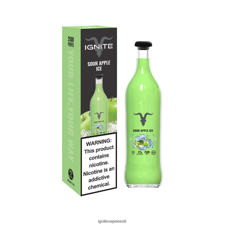 IGNITE Vape Flavors - IGNITE V25 vape pliiats 0V8B60118 hapu õunajää