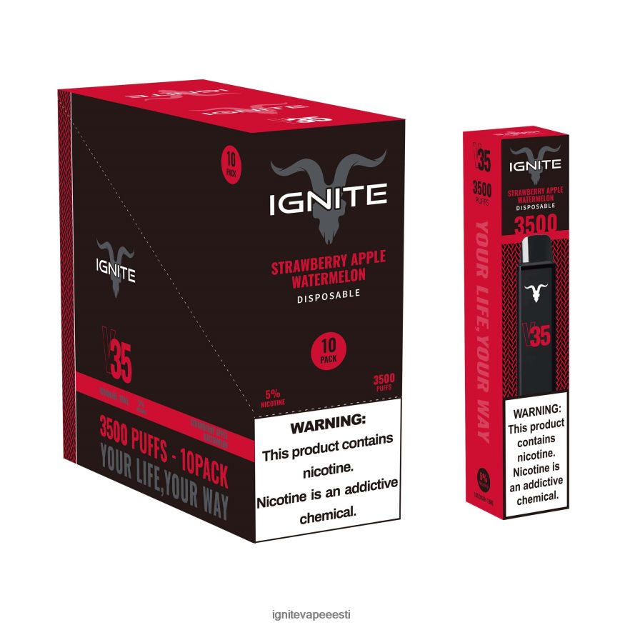 IGNITE Vape Tallinn - IGNITE V35 vape pen 10 tk 0V8B60122 viinamarja jää