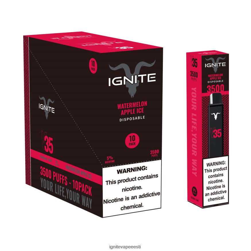 IGNITE Vape Tallinn - IGNITE V35 vape pen 10 tk 0V8B60122 viinamarja jää