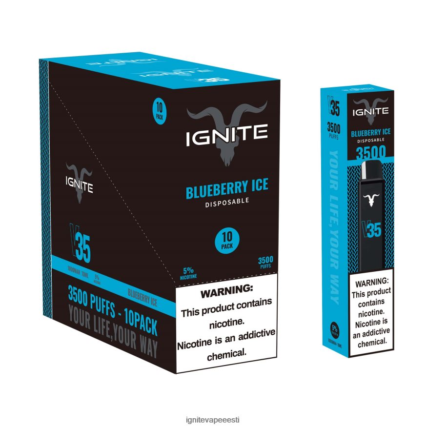 IGNITE Vape Tallinn - IGNITE V35 vape pen 10 tk 0V8B60122 viinamarja jää
