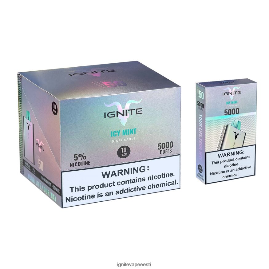 IGNITE Vape Price - IGNITE V50 vape pen 10 tk 0V8B60146 jäine piparmünt