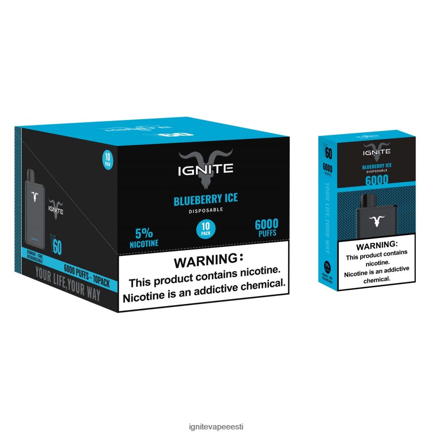 IGNITE Vape Flavours - IGNITE V60 vape pen 10 tk 0V8B6027 maasika banaan