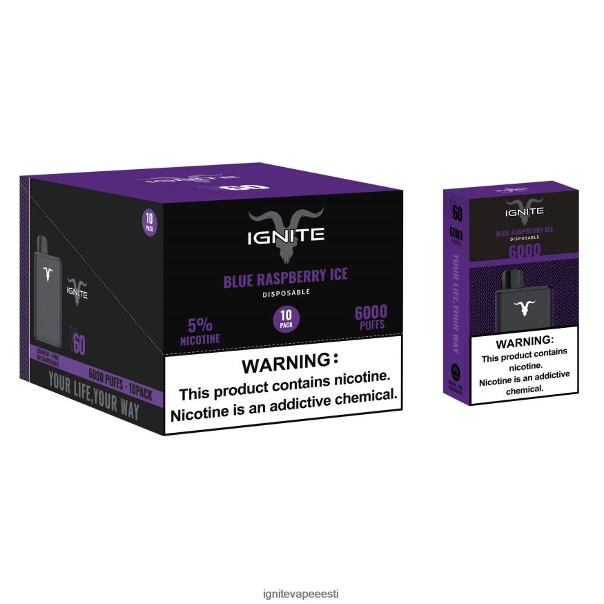 IGNITE Vape Flavours - IGNITE V60 vape pen 10 tk 0V8B6027 maasika banaan